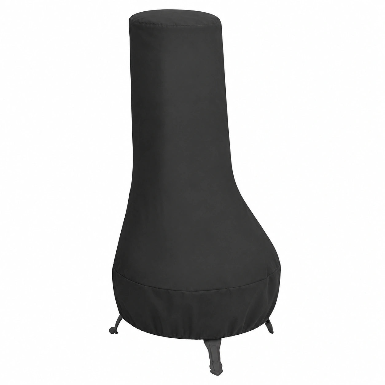 Garten-Kaminofen Abdeckung mit Aufbewahrungstasche, Schwarz 122x21x61cm