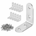 Edelstahl L-Winkel, 4 x 4 cm, 10er-Set mit Schrauben für Möbelmontage