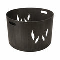 Wida Outdoor Feuerstelle rund 68 cm für Holzkohle & Holz, modernes Design, pulverbeschichtet