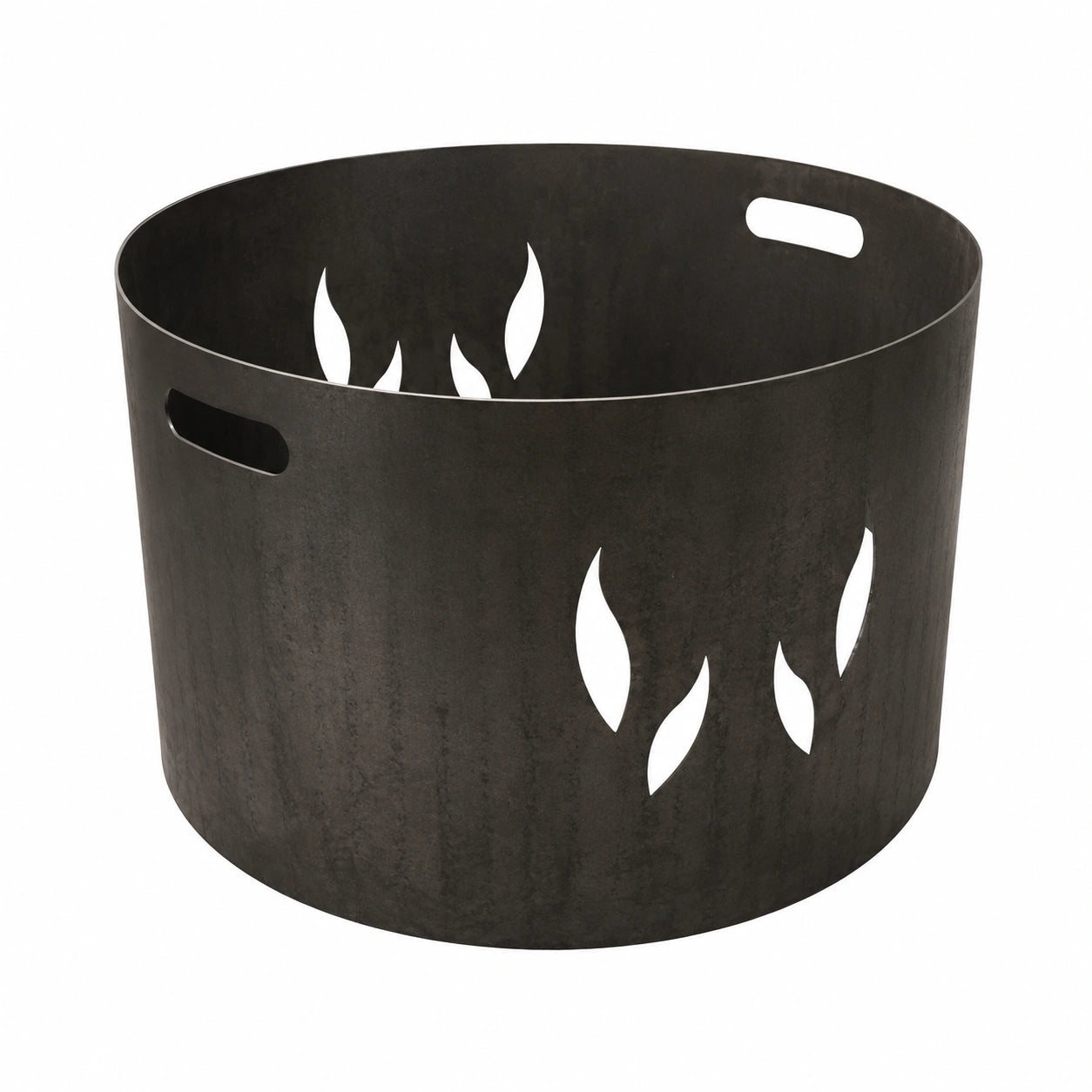 Wida Outdoor Feuerstelle rund 68 cm für Holzkohle & Holz, modernes Design, pulverbeschichtet