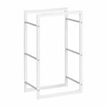 Edelstahl Kaminholzregal 50x28x94cm - Feuerfest und Korrosionsbeständig