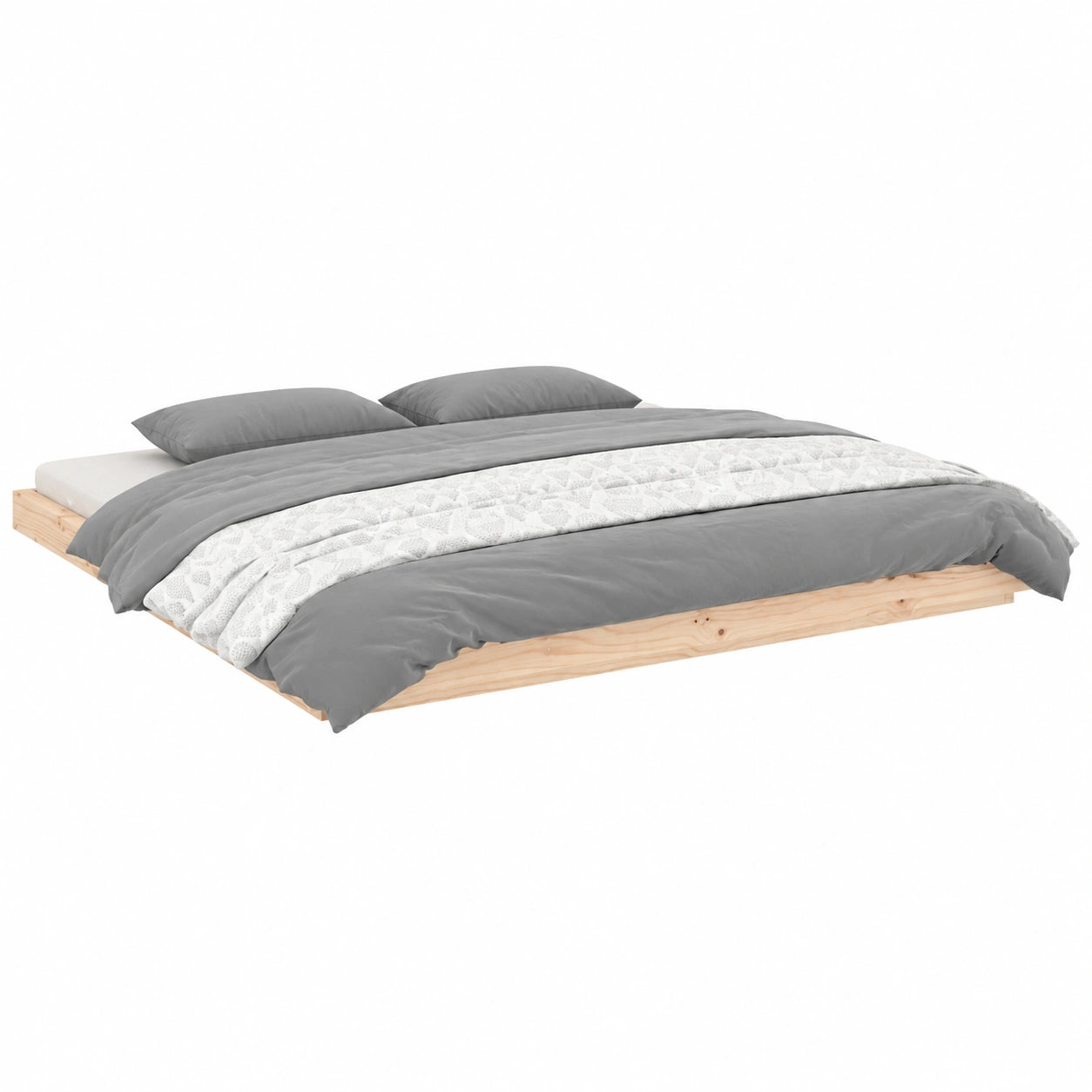 Kiefernholzbett 200x200 cm mit Lattenrost für das Schlafzimmer