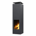Ben&Camilla Gartengrill Amayo aus Schwarzem Stahl – 160 cm Hoch, Robuste Feuerstelle