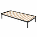 Orthopädischer Lattenrost 75x180 cm, Einzelbett mit Stahlrahmen und abnehmbaren Füßen
